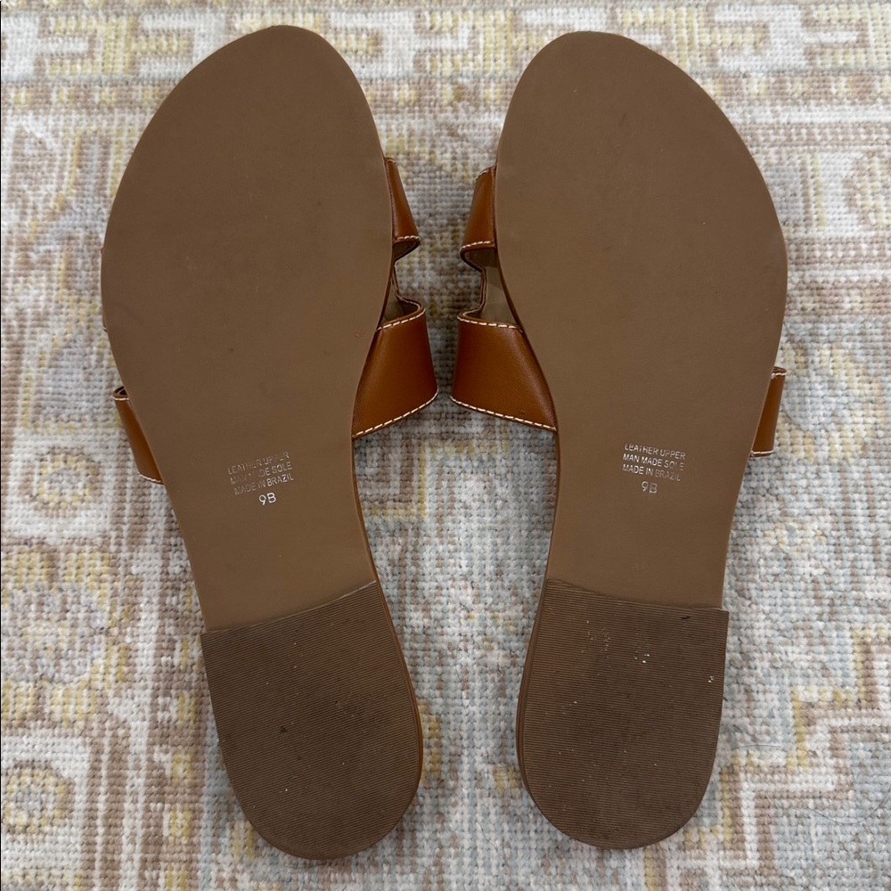 French Sole Cognac Sandals - Picture 2 of 5